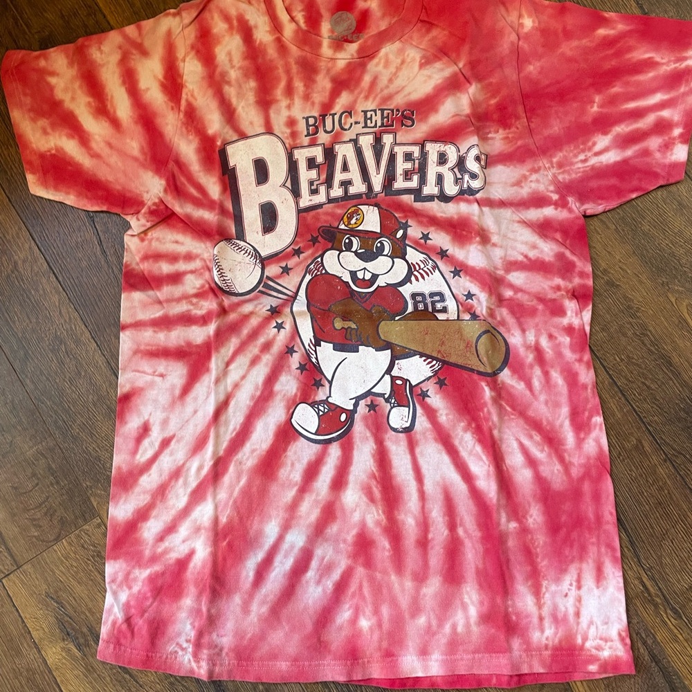 🔥Ts 2/$15 or 3/$20 Buc-ee's Mens Tee Tie Dye Buc-Ee’s Beavers Baseball - Picture 3 of 5